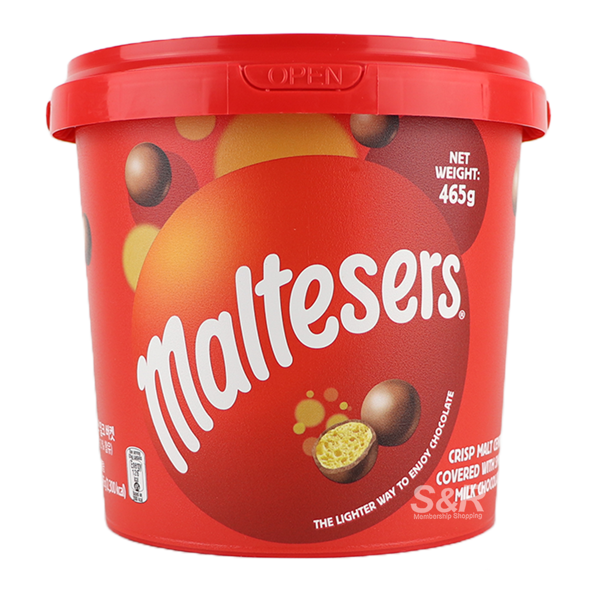 Maltesers Milk Chocolate Bucket 465g Maltesers Milk Chocolate Bucket 465g
